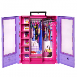 Barbie fashionista armario portatil con muñeca