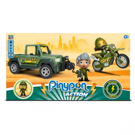 Pinypon action fuerzas especiales pack 2 vehicles
