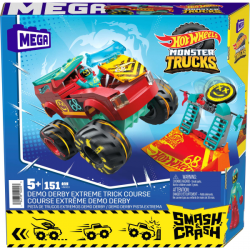 Mega construx hot wheels monster trucks pista demo derby